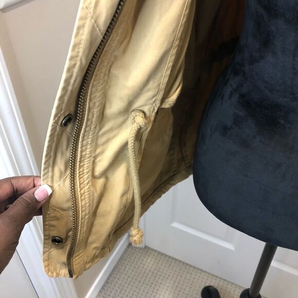 Madewell  khaki zip front jacket size small - Picture 14 of 14